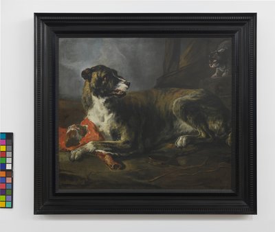 Kanec s masem u rozzuřené kočky, cca 1647-55 (olej na plátně) od Jan Baptist Weenix