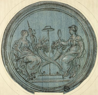 Rondel se Spravedlností a Rozvážností od Jan Baptist Weenix