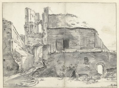 Dům u zříceniny od Jan Baptist Weenix