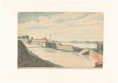 Fort Kraganoor poblíž Cochin od Jan Brandes (signed by artist)