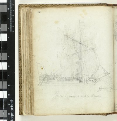 Javanese prahu se dvěma řemínky řízení od Jan Brandes