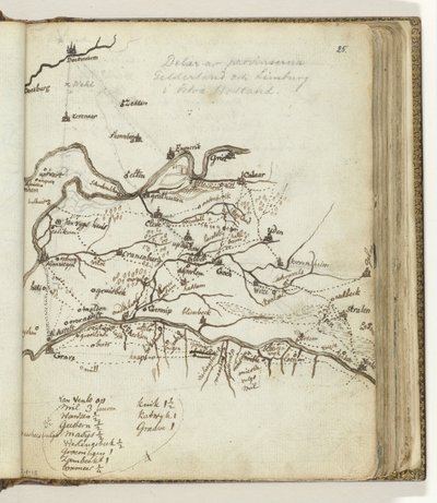 Mapa regionu mezi Doetinchem a Venlo od Jan Brandes
