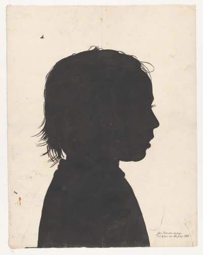 Silhouetportret Jan Brandes junior od Jan Brandes