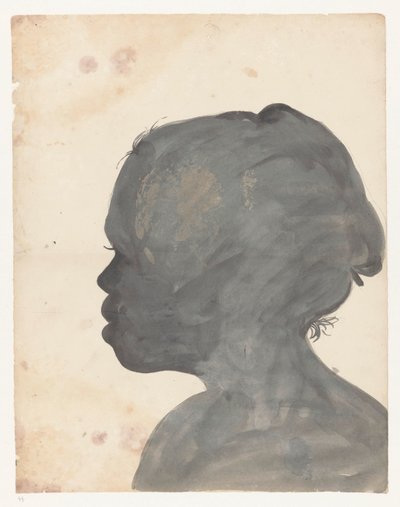 Silhouetportret van Bietja od Jan Brandes