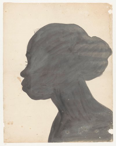 Silhouetportret van Flora od Jan Brandes