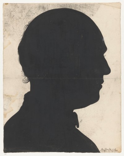 Silhouetportret od Jana Brandese od Jan Brandes