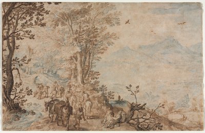 Krajina s cestovateli od Jan Brueghel
