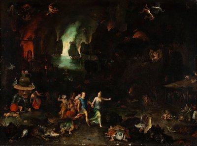 Aeneas a Sibyla v podsvětí. od Jan Brueghel the Elder