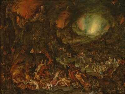 Peklo od Jan Brueghel the Elder