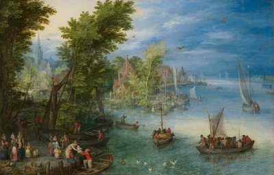 Říční krajina od Jan Brueghel the Elder