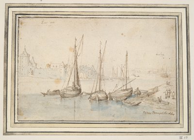 Pohled na Ruhrort a Duisburg od Jan Brueghel the Elder