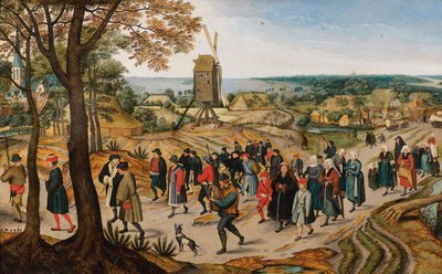 Svatební kortège, 1627. od Jan Brueghel the Younger
