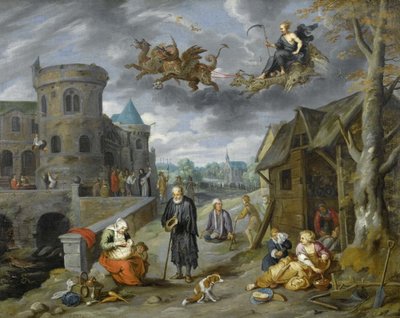 Děti planety Saturn od Jan Brueghel the Younger