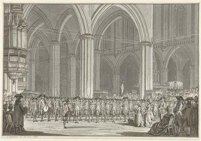 Společnost Pro Patria v Nové církvi, 1786 od Jan Bulthuis (signed by artist)