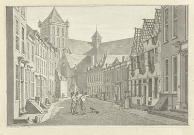 Zřícenina domu Lucase van Stevenincka v Middelburgu, 1787 od Jan Bulthuis (signed by artist)