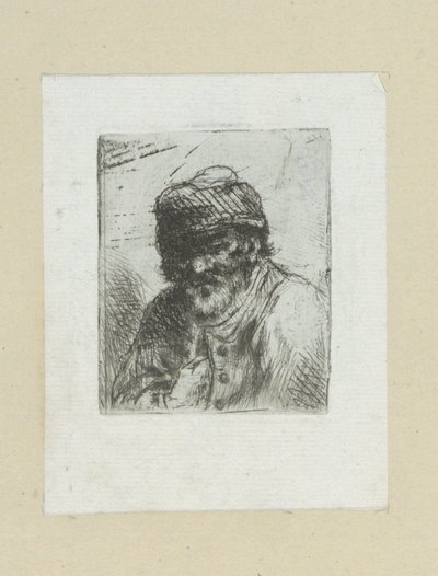 Muž Bebaarde Oude se setkal s muts The Compleat Work of Etchings od Johna Chalona / Oeuvre Complette des Eaux Fortes par Jean Chalon (název série) od Jan Chalon