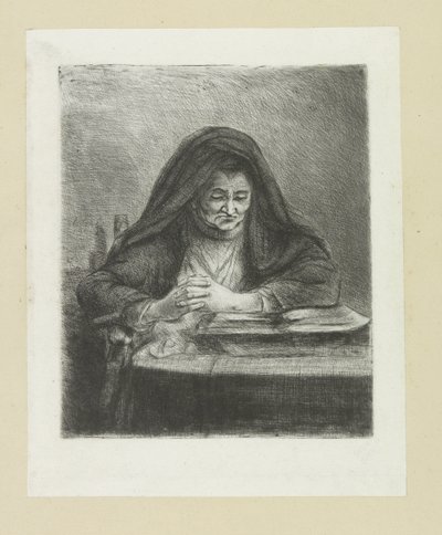 Lezende vrouw The Compleat Work of Etchings od Johna Chalona / Oeuvre Complette des Eaux Fortes par Jean Chalon (název série) od Jan Chalon