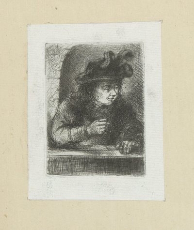 Muž bij zábradlí The Compleat Work of Etchings od Johna Chalona / Oeuvre Complette des Eaux Fortes par Jean Chalon (název série) od Jan Chalon