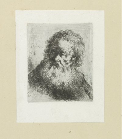 Oude muž klade Baarda The Compleat Work of Etchings od Johna Chalona / Oeuvre Complette des Eaux Fortes par Jean Chalon (název série) od Jan Chalon