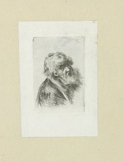 Oude muž klade Baarda The Compleat Work of Etchings od Johna Chalona / Oeuvre Complette des Eaux Fortes par Jean Chalon (název série) od Jan Chalon