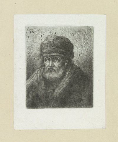 Oude man dává Baarda do mutací The Compleat Work of Etchings od Johna Chalona / Oeuvre Complette des Eaux Fortes par Jean Chalon (název série) od Jan Chalon