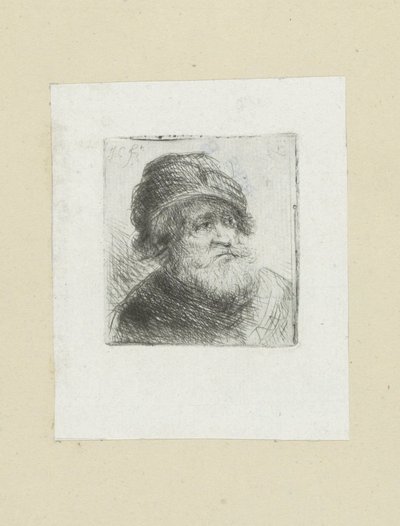 Oude muž si obléká tulband The Compleat Work of Etchings od Johna Chalona / Oeuvre Complette des Eaux Fortes par Jean Chalon (název série) od Jan Chalon