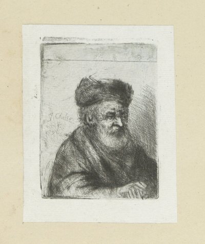 Starý muž se sepjatýma rukama The Compleat Work of Etchings od Johna Chalona / Oeuvre Complette des Eaux Fortes od Jeana Chalona (název série) od Jan Chalon