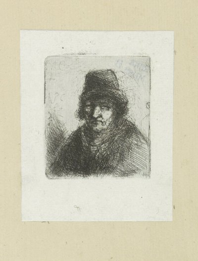 Volwassen muž klade motyku The Compleat Work of Etchings od Johna Chalona / Oeuvre Complette des Eaux Fortes par Jean Chalon (název série) od Jan Chalon