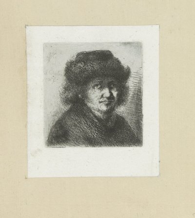 Volwassen muž klade motyku The Compleat Work of Etchings od Johna Chalona / Oeuvre Complette des Eaux Fortes par Jean Chalon (název série) od Jan Chalon