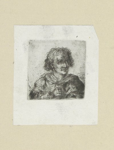 Dospělý muž, jeho pravá ruka je vidět The Compleat Work of Etchings od Johna Chalona / Oeuvre Complette des Eaux Fortes od Jeana Chalona (název série) od Jan Chalon