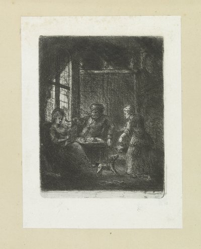 Woonkamer klade paar The Compleat Work of Etchings od Johna Chalona / Oeuvre Complette des Eaux Fortes par Jean Chalon (název série) od Jan Chalon