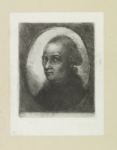 Zelfportret van Jan Chalon The Compleat Work of Etchings od Johna Chalona / Oeuvre Complette des Eaux Fortes par Jean Chalon (název série) od Jan Chalon