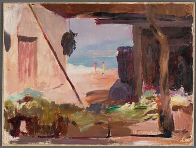 Fragment budov u moře. Z cesty do Konstantinopole od Jan Ciągliński