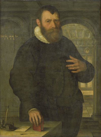 Portrét Bartholomea van der Wiere (1534-1603) od Jan Claesz. (attributed to)