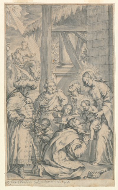 Klanění mudrců od Jan Claudius de Cock