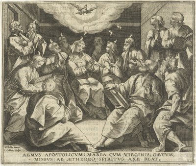 Vylití Ducha svatého od Jan Collaert (II)