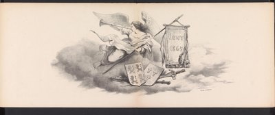 Maškaráda leidenských studentů, 1865 (název) Kostýmovaný průvod pořádaný členy leidenského studentského sboru 6. června 1865 na oslavu 290. výročí Leidsche Hoogeschool, zobrazující: vstup Nizozemců do od Jan Daniël Cornelis Carel Willem baron de Constant Rebecque
