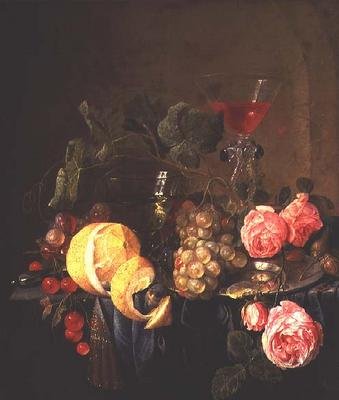 Zátiší ovoce a květin (olej na plátně) od Jan Davidsz de Heem