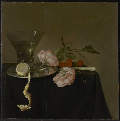 Zátiší s sklenicí, ovocem a růžemi, c.1632-34 od Jan Davidsz de Heem