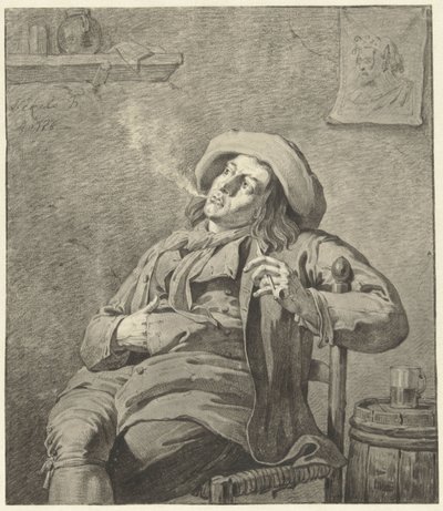 kouřící muž od Jan Ekels (II)