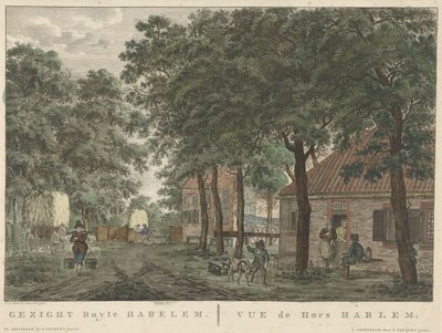 Tvář mimo Haarlem Gezigt buyten Harlem / vue de Hors Harlem (název na objektu) od Jan Evert Grave