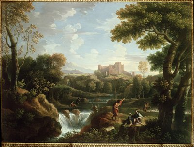 Arkádská krajina s pastýři od Jan Frans van Bloemen