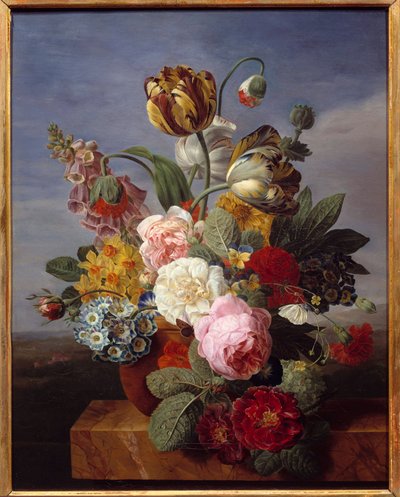 Květiny ve váze Obraz Jana Franse Van Daela (1764-1840) (ec.flam.) 1810 Rozm. 0,62x0,49 m Orleans, Muzeum výtvarných umění od Jan Frans van Dael