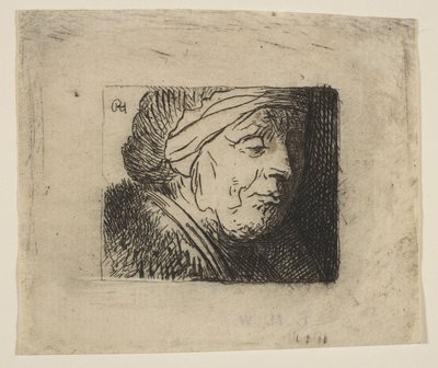 Hlava staré ženy, 1620-40. od Jan Georg van Vliet