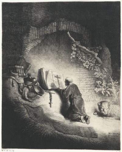 H. Hieronymus in gebed od Jan Gillisz. van Vliet