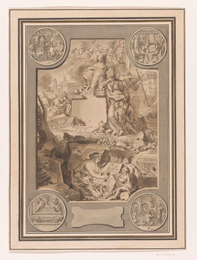 Design Frontispiece od Corpus Inscriptionum od Jan Goeree