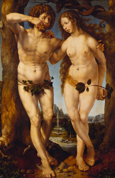 Adam a Eva od Jan Gossaert