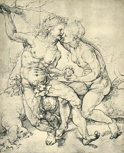 Adam a Eva, 1520-1525, 1943. od Jan Gossaert