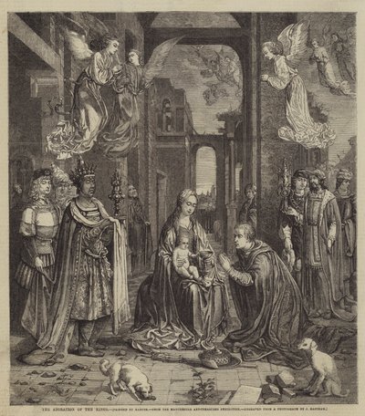Klanění králů od Jan Gossaert