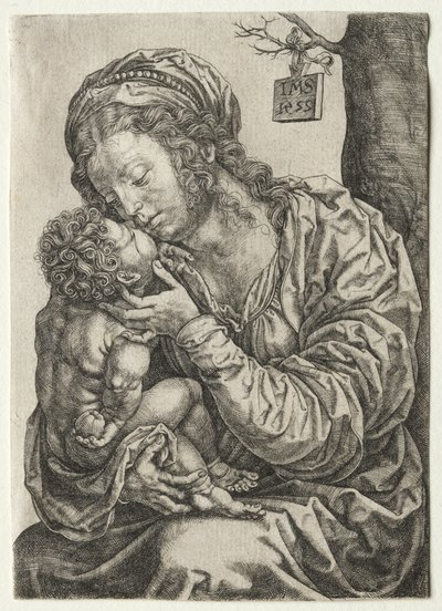 Panna sedící u paty stromu, 1522. od Jan Gossaert